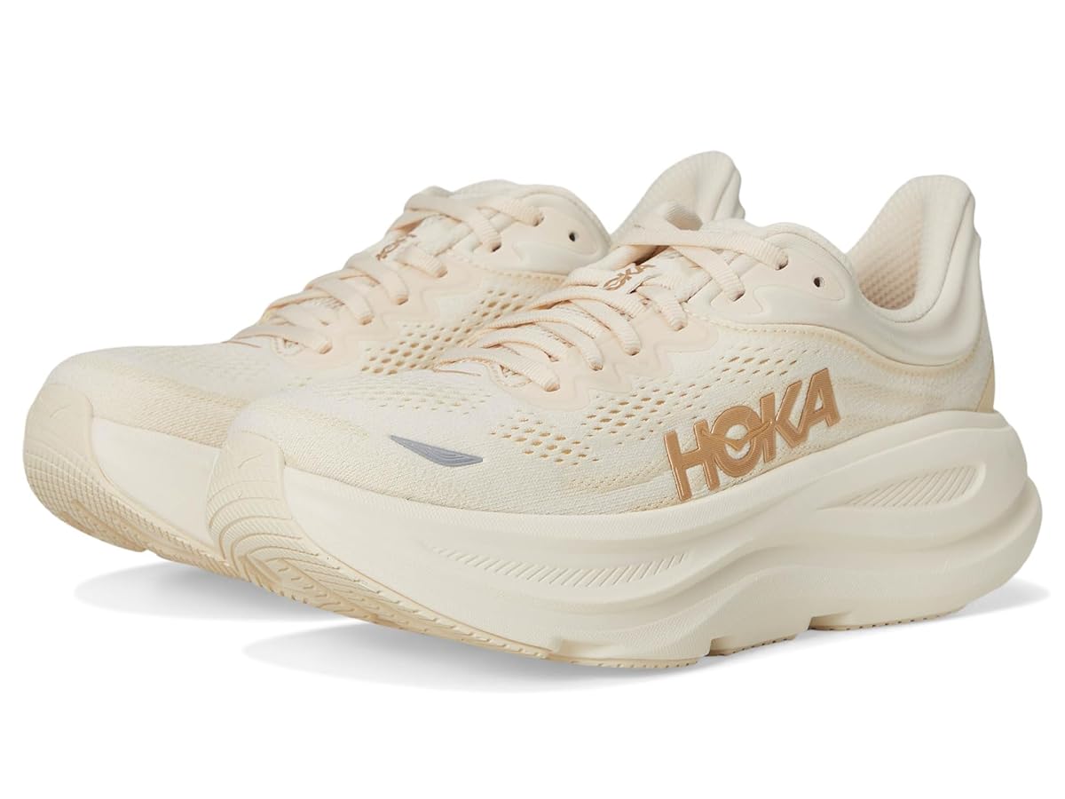 Amazon | HOKA レディース Bondi 9 スニーカー, バニラ/バーチ
